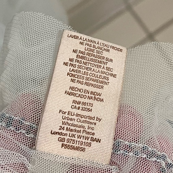 Free People Sheer Blue Embellished Dress Small - Picture 13 of 14